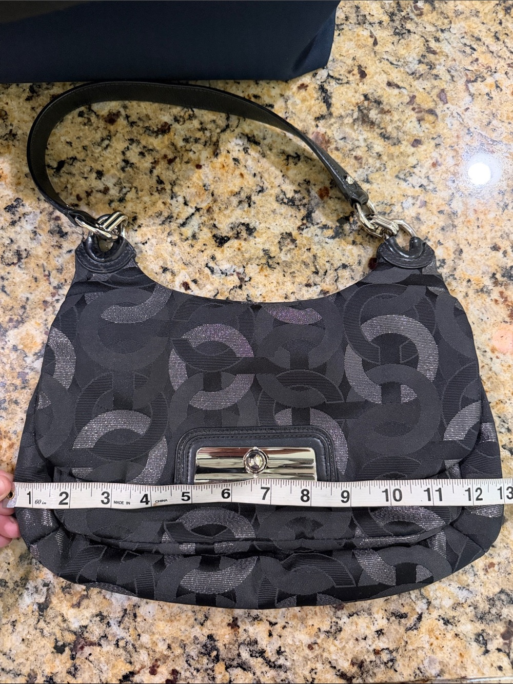 Coach Kristin Op Art Signature Hobo - Picture 7 of 9